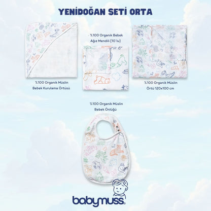 Organik Yenidoğan Seti Orta